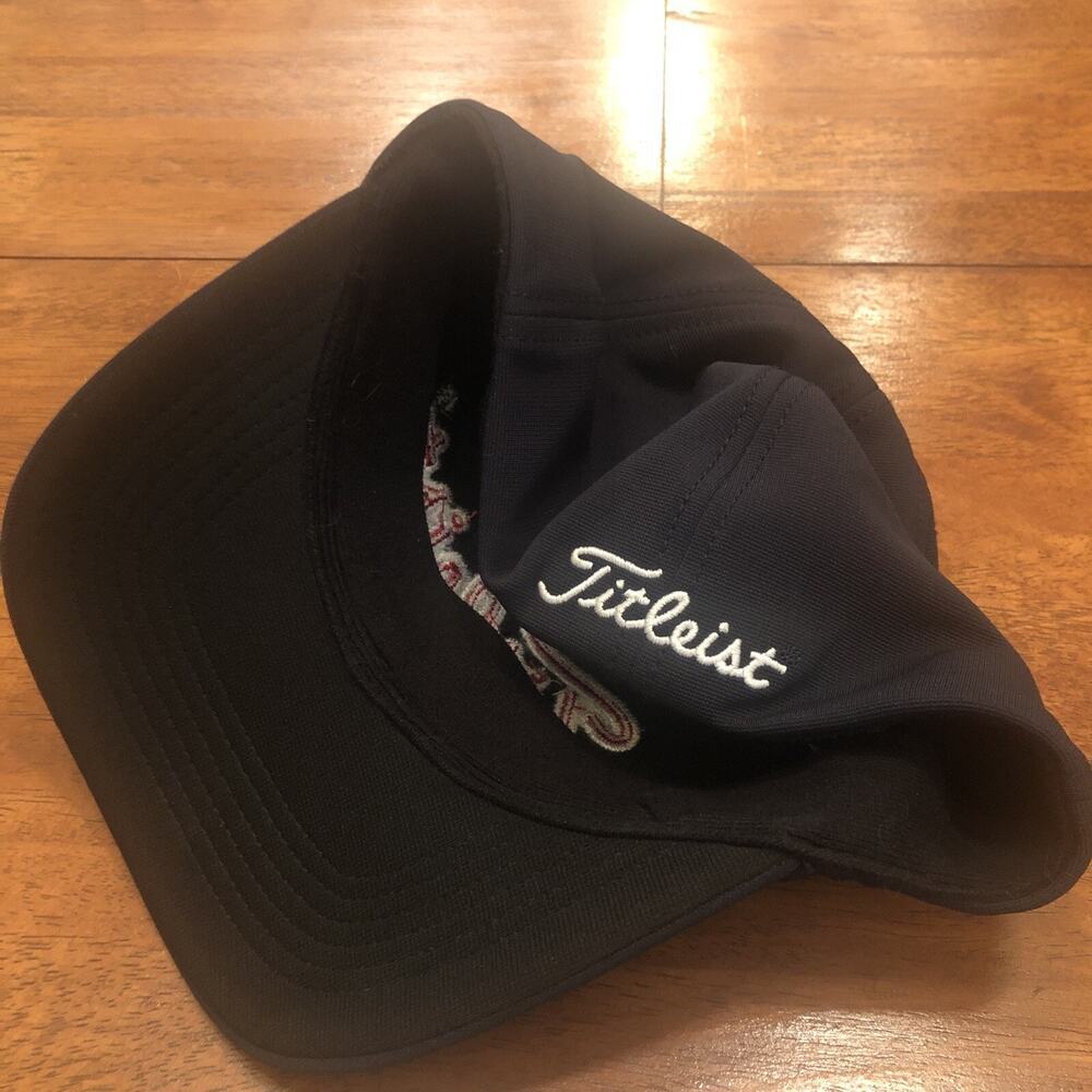 Titleist Golf Hat Atlanta Braves Baseball Adjustable Baseball Cap Navy Blue - Picture 5 of 7